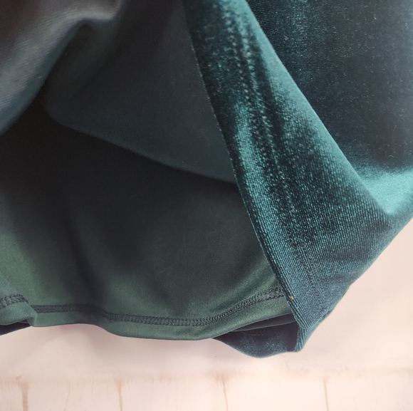 Lulus Velvet Bodycon One Shoulder Dress Cocktail Holiday Wedding Forest Green XS - Picture 10 of 14